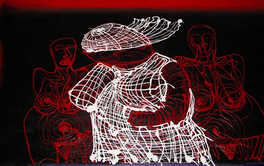 Mamma Temba's Wedding, Acrylic on Canvas